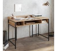 Decorotika Tumata Writing Desk Study Desk Walnut And Black