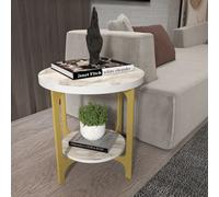Decorotika Versy Side End Table in Off-White Decorotika Off-White