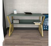Decorotika Wake Study And Writing Desk Green And Gold