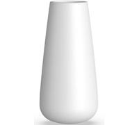 DECORPIA Premium Quality Luxury White Ceramic Vase | Pampas Grass Vase | Flower Vase for Home Decor | Vases for Flowers for Farmhouse, Modern Desk Aesthetic Room Decor, White Vase for Bohemian Decor