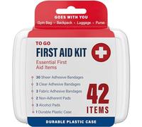 DecorRack Assorted Plasters for First Aid Box, 1 Pack of 42 Items, Elastoplast Fabric Plaster, Travel Bag Medicine, Flexible Wound Care, Suitable for Backpack, Car, Work, Home (42 Pieces)