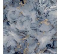 Bahia Marble Wallpaper - Navy