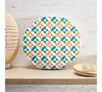 Decorsome Colourful Circles Round Cushion