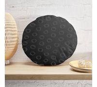 Decorsome Inky Circles Round Cushion