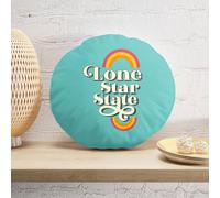 Decorsome Lone Star State Round Cushion