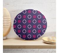 Decorsome Mixed Circles Round Cushion