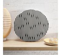 Decorsome Parallel Lines Round Cushion