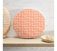 Decorsome Retro Peach Circles Round Cushion