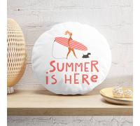 Decorsome Summer Is Here Round Cushion