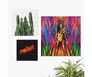 Decorsome x Batman Alex Ross - The Joker And Harley Rectangular Canvas - 20x30 inch