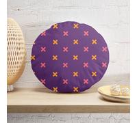 Decorsome X Marks The Spot Round Cushion