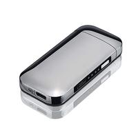 Decorsure Electric Lighter USB Rechargeable Lighter, Windproof Flameless Lighters with LED Display Power for Candle, Incense, Outdoor.,Gray