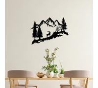 Decortie African Tree Silhouette Metal Wall Decor