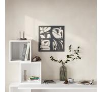 Decortie Aitus Modern Metal Wall Art Home Decorative Ornament, Black