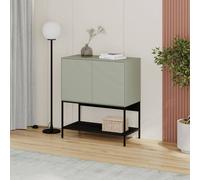 Decortie Amira' Console Table & Small Sideboard with Push-to-Open Doors in Green | Size: 1 Pack Decortie Green 1 Pack