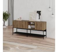 Decortie Amira' Large Sideboard & Console Table with Push-to-Open Doors in Dark Brown | Size: 2 Pack Decortie Dark Brown 2 Pack