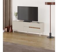 Decortie Arch Tv Unit For Tvs Up To 60In 2 Drawers And Door Sandstone Whiskey Oak 150 X 35 X 56.5 Cm