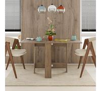 Decortie Artemio' Foldable Table Rectangular Shape 130cm in Dark Brown | Size: 1 Pack Decortie Dark Brown 1 Pack