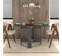 Decortie Artemio' Foldable Table Rectangular Shape 130cm in Dark Grey | Size: 1 Pack Decortie Dark Grey 1 Pack