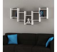 Decortie Bat' Modern Floating Shelf 151cm Width in White | Size: 1 Pack Decortie White 1 Pack