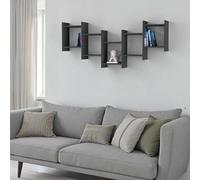 Decortie Bat Anthracite Modern Floating Shelf