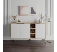 Clara Console Sideboard Display Unit - White - Oak