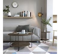 Decortie Corro Modern Coffee Table Dark Coffee Multipurpose H 45Cm