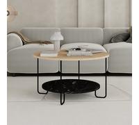 Decortie Corro Modern Coffee Table Oak Lotus Multipurpose H 45Cm