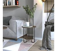 Decortie Corro Modern Side End Table Dark Coffee Multipurpose With Creativeness H 45Cm