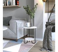 Decortie Corro Modern Side End Table White Multipurpose With Creativeness H 45Cm