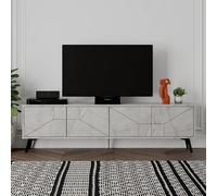 Decortie Dune' Modern TV Unit Multimedia Centre 180cm in Gold | Size: 2 Pack Decortie Gold 2 Pack