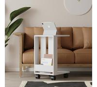 Decortie Edi Modern Side End Table White Multipurpose With Creativeness H 60Cm