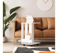 Decortie Edi Modern Side End Table White Multipurpose With Creativeness H 60Cm