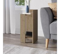 Decortie Elos' Modern Bedside Table Left Module 25cm Narrow in Brown | Size: 1 Pack Decortie Brown 1 Pack