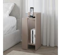 Elos Modern Bedside Table Right Module - Mocha Grey