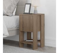 Decortie Ema' Modern Bedside Table 30cm Width in Dark Brown | Size: 1 Pack Decortie Dark Brown 1 Pack