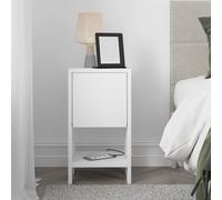 Decortie Ema' Modern Bedside Table 30cm Width in White | Size: 1 Pack Decortie White 1 Pack