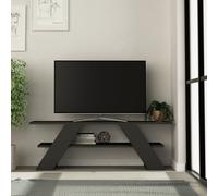 Decortie Farfalla Modern Tv Unit Multimedia Centre Tvs Up To 48" Anthracite Grey 120Cm