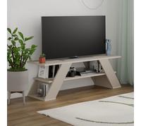 Decortie Tv Unit Up To 48 Inch Tvs 33.5X120X40Cm Tv Furniture Set Living Room, Sandstone, Cream
