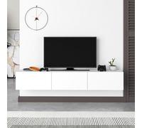 Decortie Francy' Modern TV Unit with Storage TV Cabinet 180cm in White | Size: 2 Pack Decortie White 2 Pack