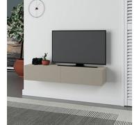 Decortie Francy' Modern TV Unit with Storage TV Cabinet 135cm in Light Sand | Size: 1 Pack Decortie Light Sand 1 Pack