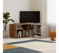 Glis' Modern Corner TV Unit for TVs Up to 35 Inches Decortie Dark Brown 1 Pack