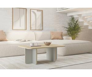 Decortie 'Hillary' Modern Rectangular Curved Corners Coffee Table 100cm | Size: 1 Pack Decortie Multicolor 1 Pack
