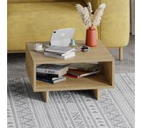 Decortie Coffee Table Centre Table 60X60X32Cm Particleboard Oak, Cream