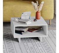 Decortie Coffee Table Centre Table 60X60X32Cm Particleboard White, White