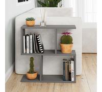 Decortie 'Homemania' Modern 4-Compartment Side Table 60cm - Open Shelf Coffee Table in Dark Grey | Size: 1 Pack Decortie Dark Grey 1 Pack