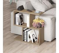 Decortie End Table Versatile Design 19.5X60X60Cm Particleboard Natural Oak, Brown