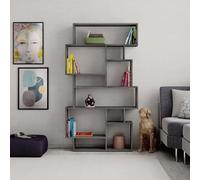 Decortie Karmato' Modern Bookcase Display Unit 168.5cm in Mid Grey | Size: 2 Pack Decortie Mid Grey 2 Pack