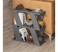 Decortie Lazena' Modern Side Coffee Table with 3 Tiers H 55.4cm in Dark Grey | Size: 1 Pack Decortie Dark Grey 1 Pack