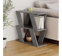 Lazena' Modern Side Coffee Table with 3 Tiers H 55.4cm Decortie Mid Grey 1 Pack